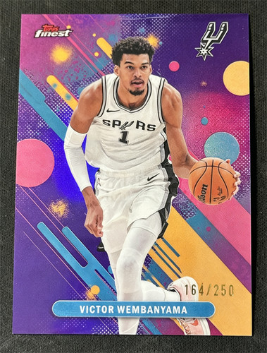 2025-26 Topps Finest Victor Wembanyama #98 Common Purple Refractor /250