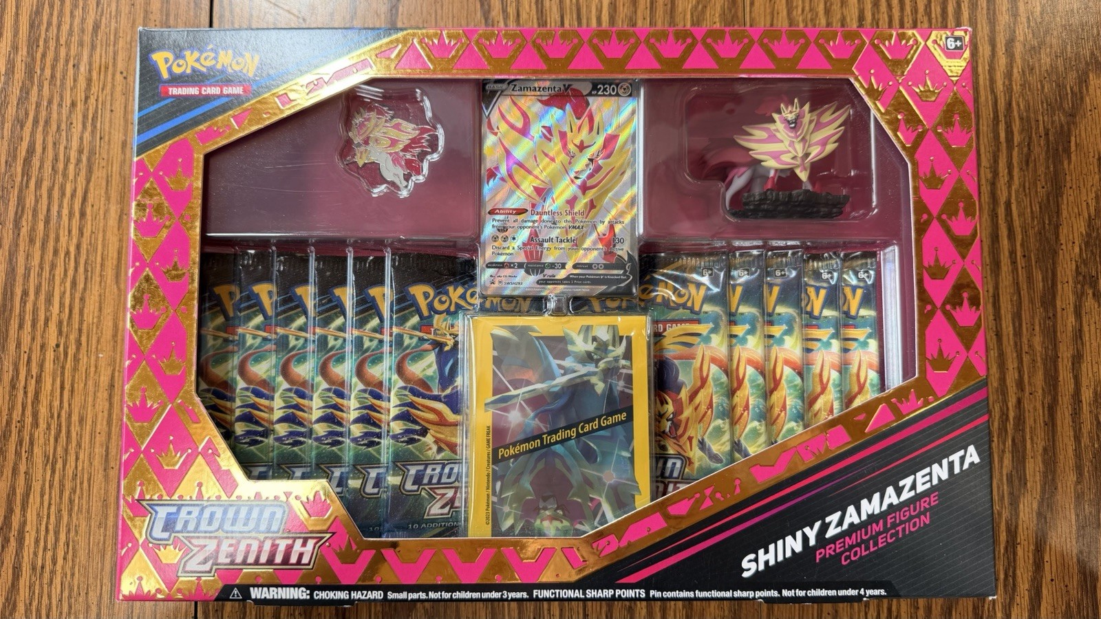Pokemon Shiny Zamazenta Premium Figure Collection Crown Zenith 11 Packs & More