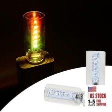 Car Interior Led Light Glass Bulb USB 5V Plug in, RGB 7 Colors 7 Modes 2 Pcs