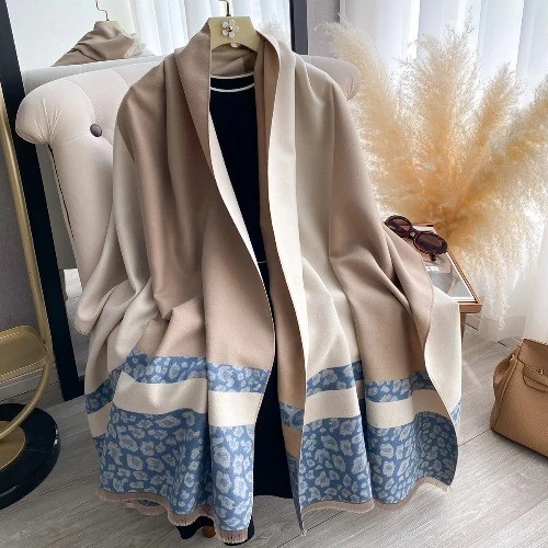 2025 Fashion Design Winter Cashmere Scarf Pashmina Blanket Poncho Scarves
