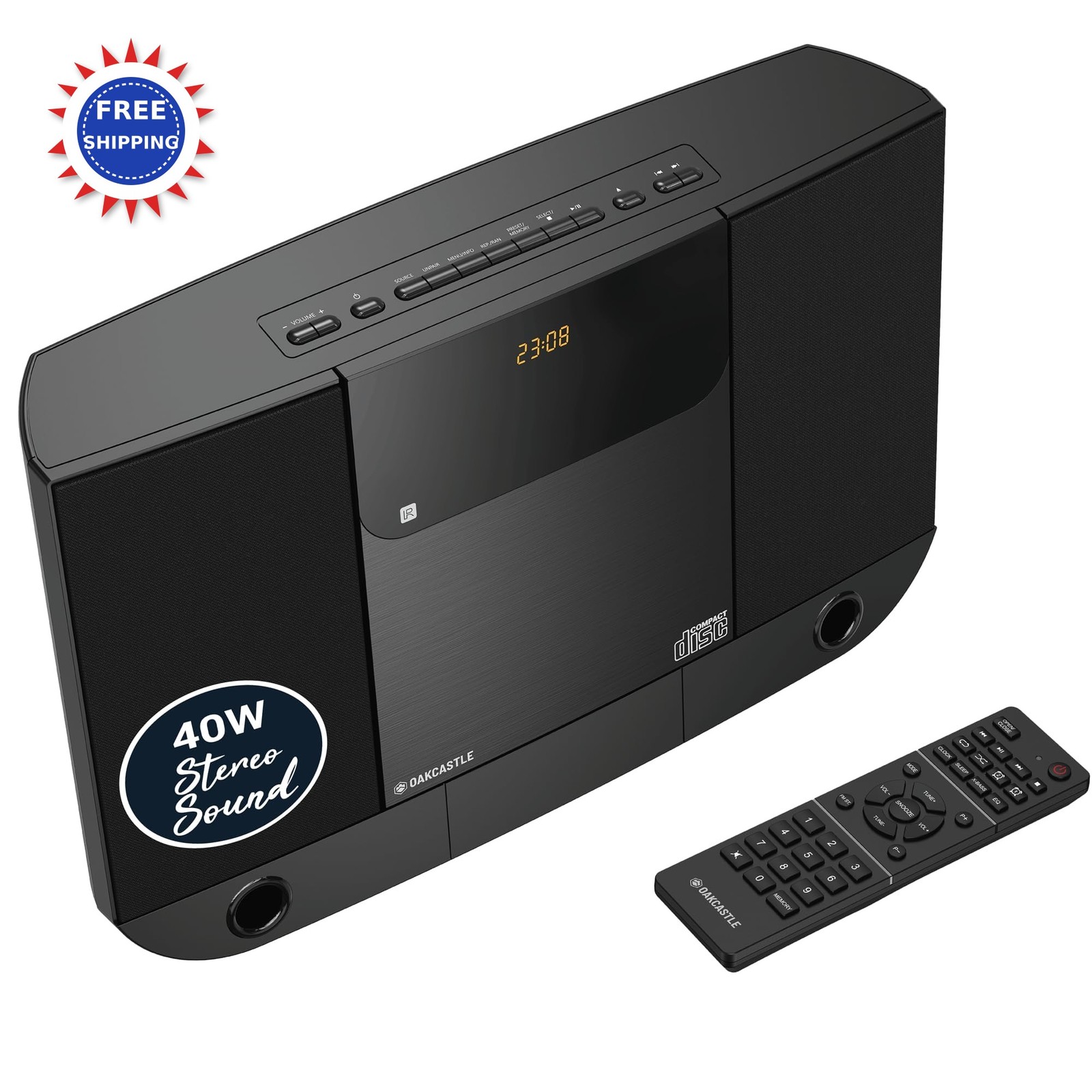 Bluetooth Wall Mountable Cd Player Fm Radio Wireless