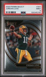 2020 Panini Select Field Level Rookie PSA 9 Jordan Love