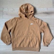 Kids Nike Sportwear Club Fleece Hoodie Kids Size XL Youth Tan Brown V23