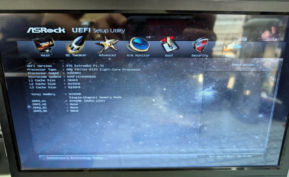 ASRock 970 Extreme3 R2.0 Motherboard + AMD FX-8120 8-Core CPU - Image 2 of 4