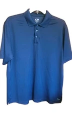 NWT Champion Men's Ultimate Double Dry Polo Shirt H131 Color Navy, Size Small