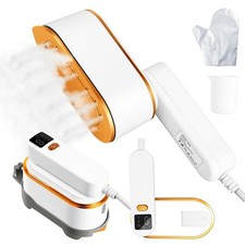Portable Travel Steamer for Clothes, 1200W Powerful 2 In 1 Steamer  Iron,10s...