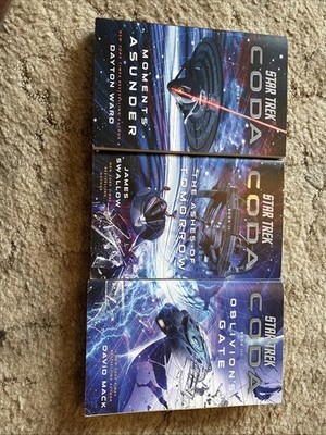 Star Trek Coda Trilogy Complete Books 1 2 3 Set Pocket Sci-Fi Paperbacks Lot