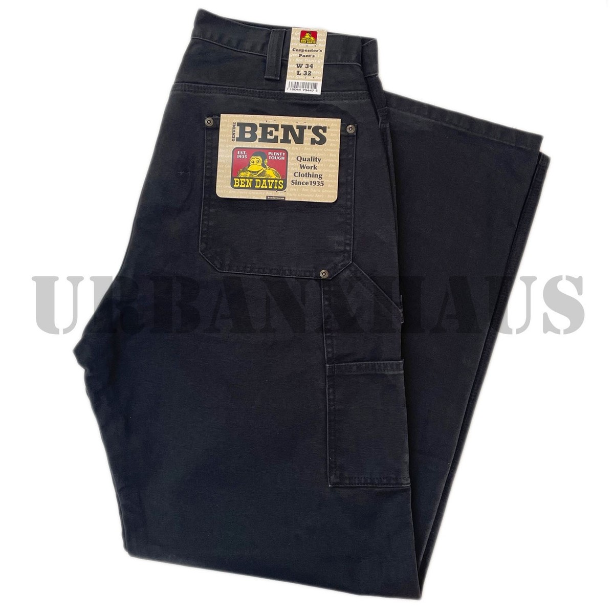 BEN DAVIS MEN'S CANVAS CARPENTER PANTS (30 to 50) | eBay