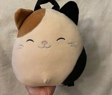 SquishMallows Cam the Calico Cat Plush Mini Backpack 10"