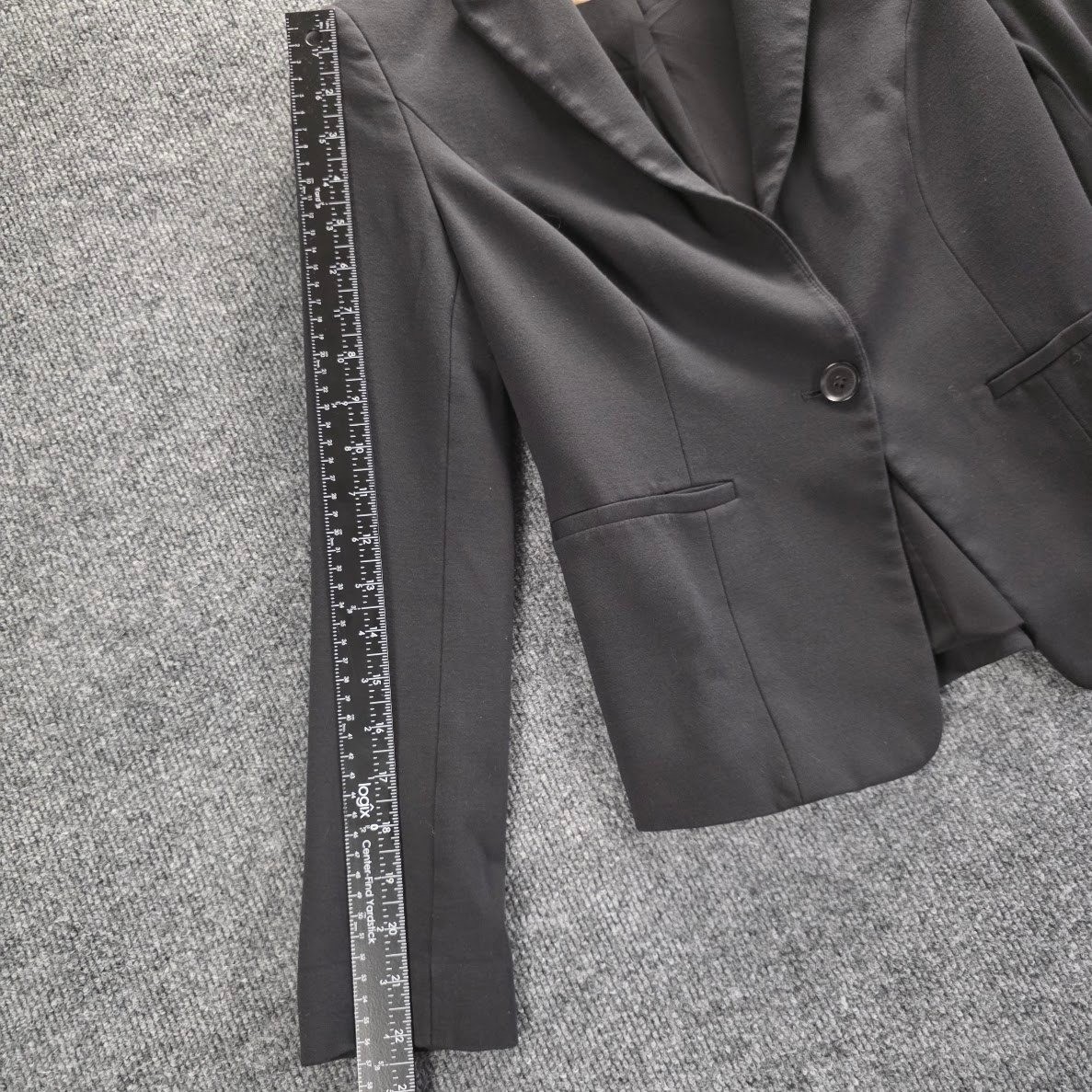 Express Black One Button Stretch Blazer Jacket Wo… - image 7