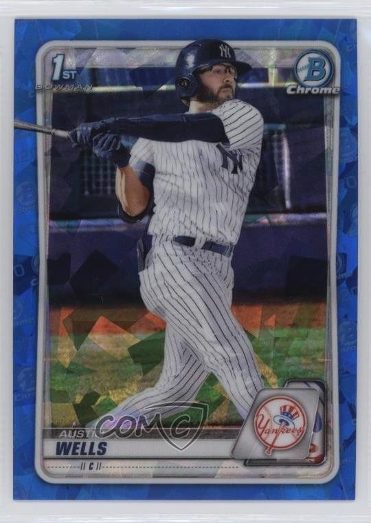 2020 Bowman Chrome Draft Sapphire Edition Austin Wells #BD-56 6y2