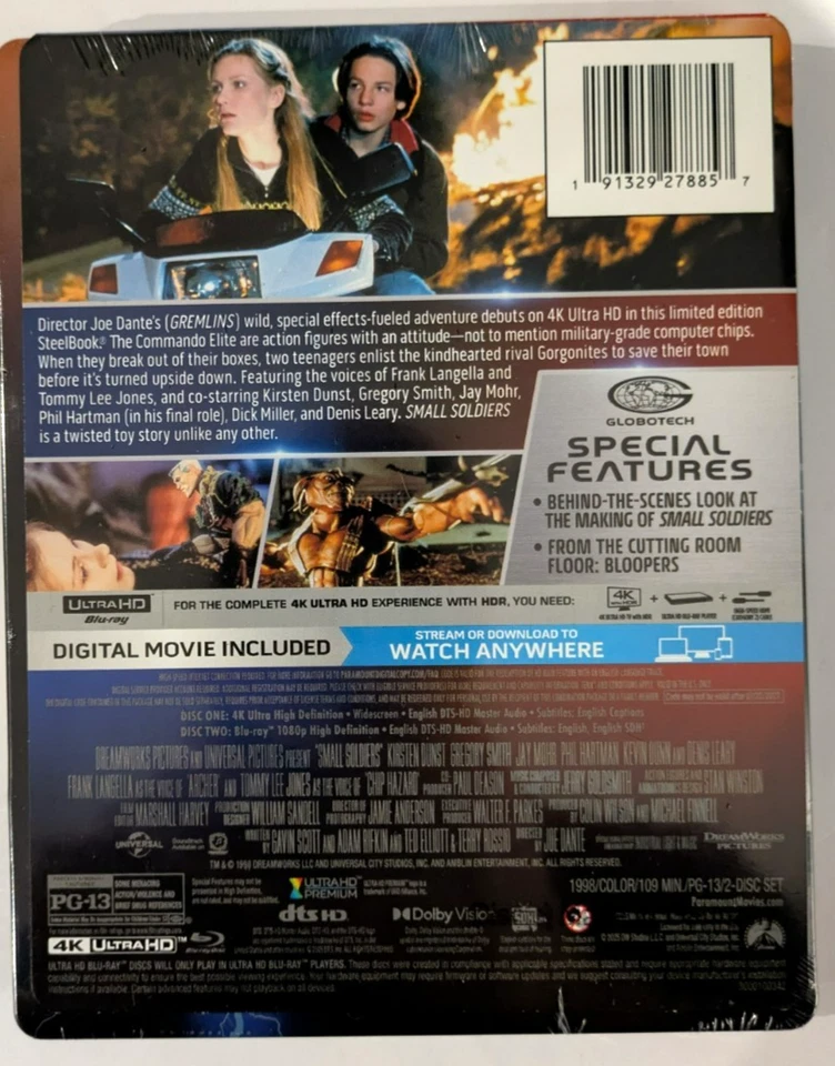 Small Soldiers (1998) - 4K UHD Blu-ray - New Sealed - Steelbook - Joe Dante - Image 3 of 4
