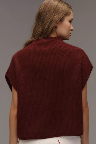 NEW $158 Anthropologie The Enza Cashmere Poncho Sweater Vest sz XS - Picture 2 of 5
