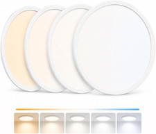 4 Pack 12 Inch Dimmable LED Flush Mount Ceiling Light Fixtures, 0.59In Super Sli
