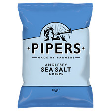 Pipers Anglesey Sea Salt Crisps 24 x 40g Bags
