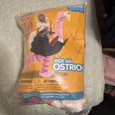 Costume Puff Me Up Gonfiabile Cavalca Uno Struzzo Adulto Taglia Unica Spedizione Gratuita