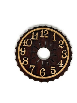 Kuckucksuhr Zifferblatt mit ungebeizten arabischen Holzziffern 50mm bis 200mm Durchmesser