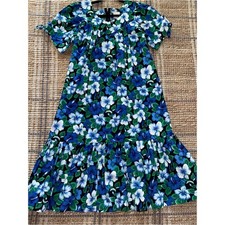 Vintage 1980s Malihini Hawaii Vintage Hibiscus MuuMuu Dress Size P Extra Small