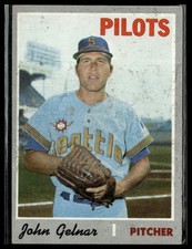 John Gelnar 1970 Topps #393 Seattle Pilots Vg