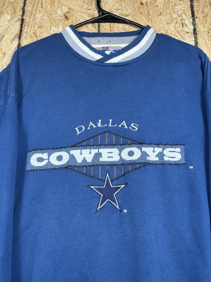 Sudadera De Colección Starter Dallas Cowboys Adulto XL Azul Bordada NFL Foto 4 de 4