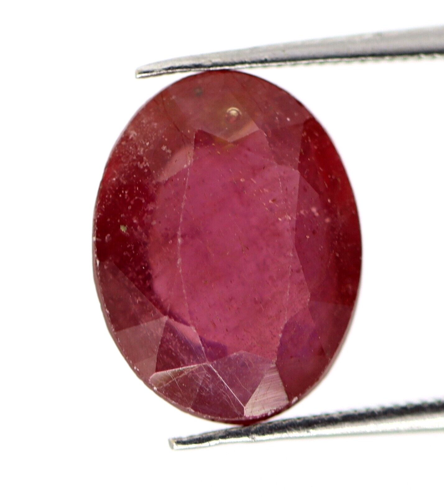 4.16 Ct Natural Ruby Oval Cut 11x8 MM Red Color Original Thailand Loose