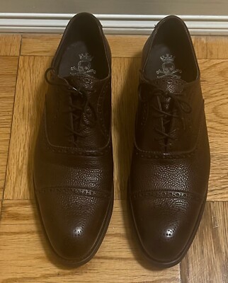 Barker Black Leather Cap Toe Shoes Alfred - Black Hi-Shine Brogue | Mens Brogue | | Barker  main image 2