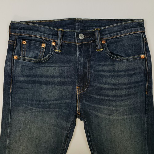 Jeans Levi's 513 W28 L28 ajustados rectos lavado ácido tiro medio para hombre azules - Imagen 5 de 15