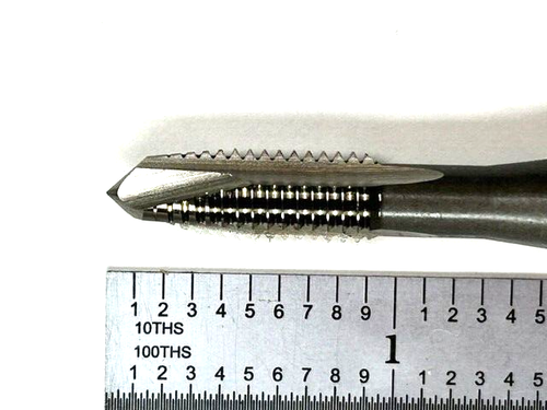 M8 X 1,25 3 FLAUTI PUNTO SPIRALE RUBINETTO METRICO HSS FINITURA BRILLANTE OSG 1981400 - NUOVO! - Foto 5 di 7