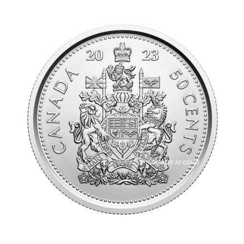 2023 Canada 50 Cent King Charles III Coin BU MS-63 - Afbeelding 1 van 2