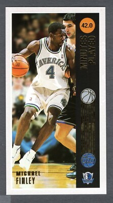 2001-02 TOPPS HIGH TOPPS MICHAEL FINLEY STAT LEADER CARD #100  **NM-MT**  DALLAS