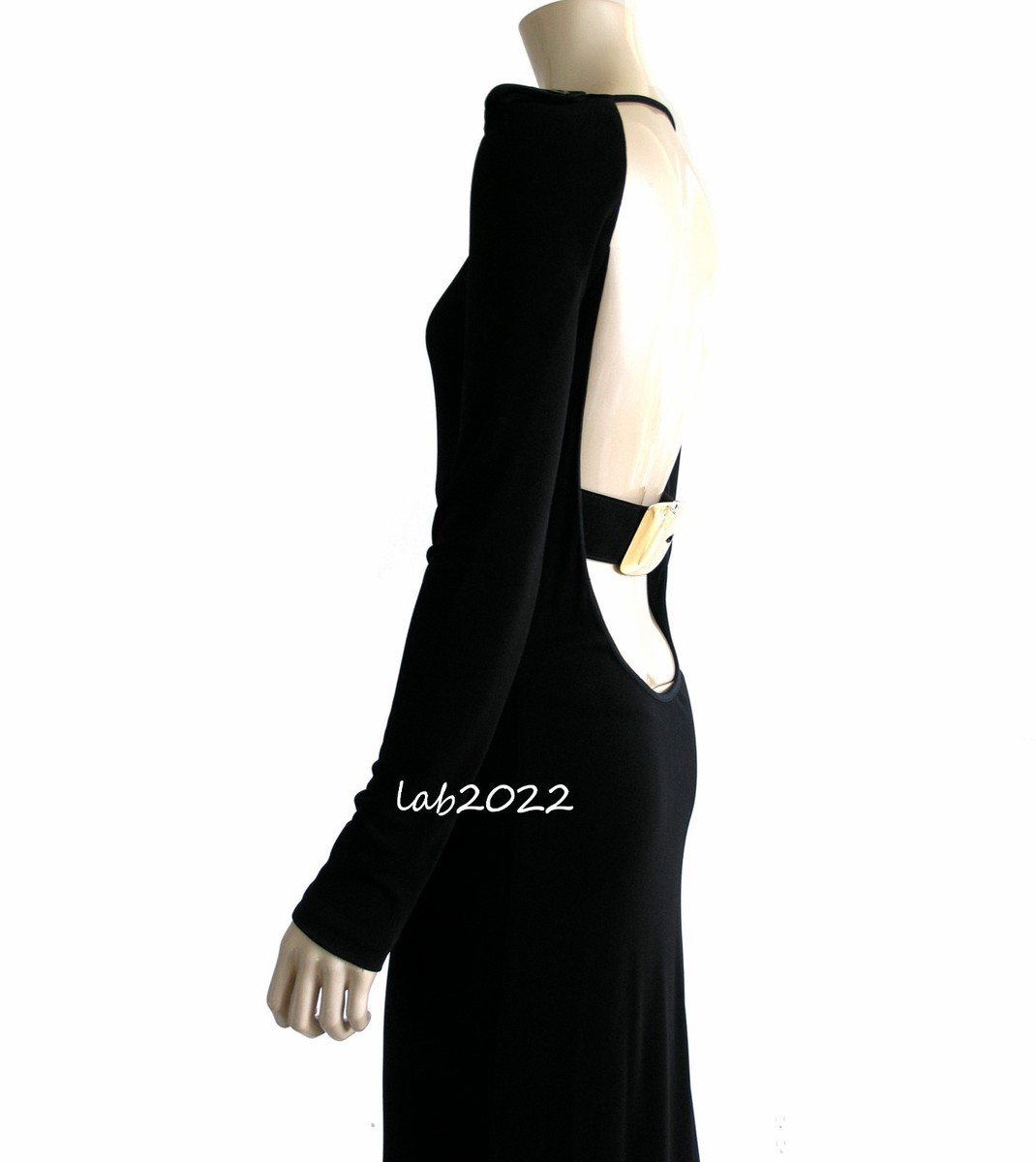 Gucci by Tom Ford Rarest 1996 Backless Jersey Finale Dress