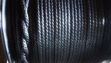 3/8" x 500 ft. Spool. Solid Braid MFP rope Black. Made in USA. 2 Lengths