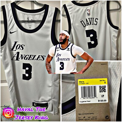 Anthony Davis Lakers White City Jersey Anthony Davis Lakers City