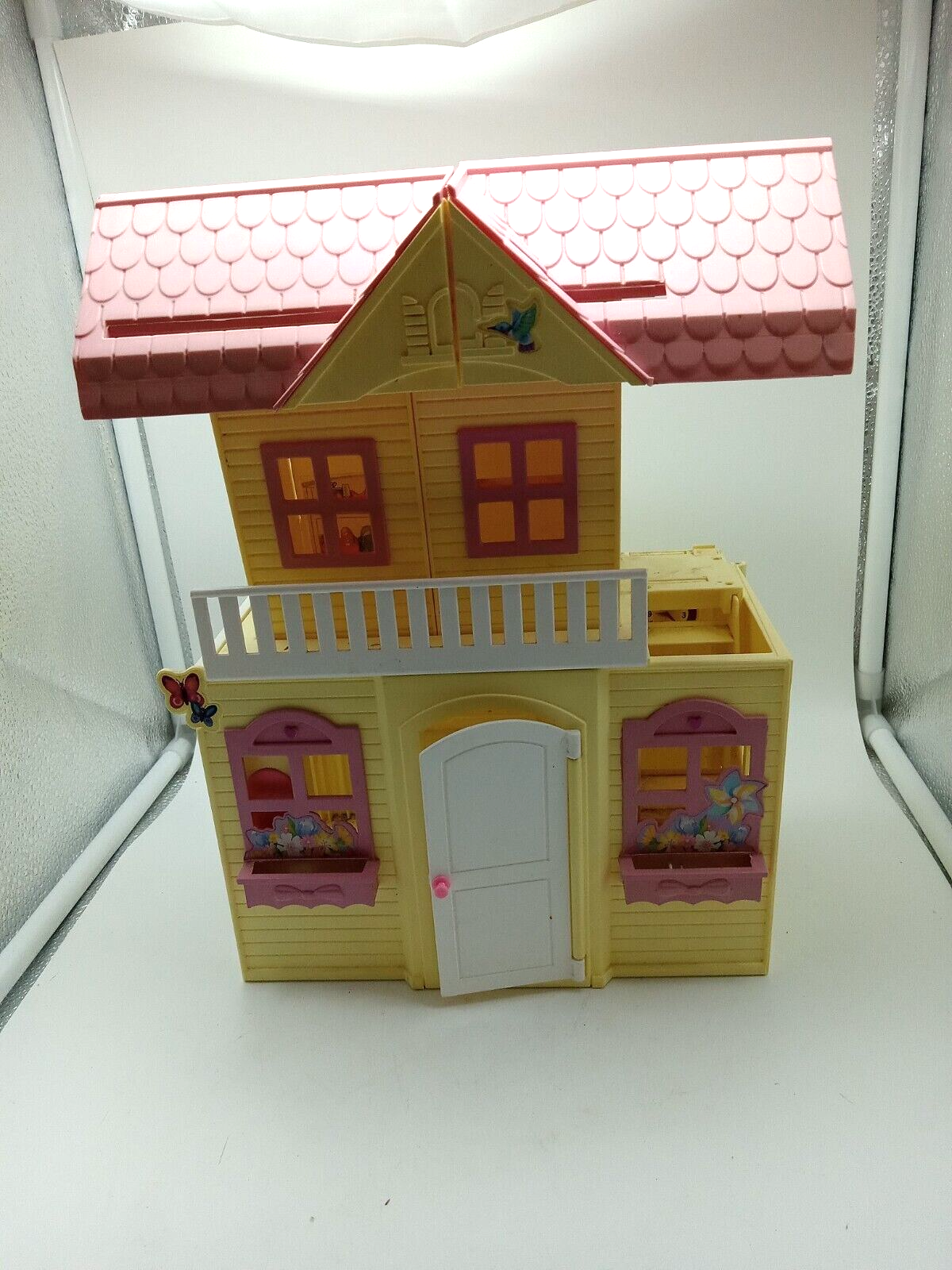 Vtg  Doll House Kelly/Barbie Pop Up Foldable Barbie Little Sister Mattel