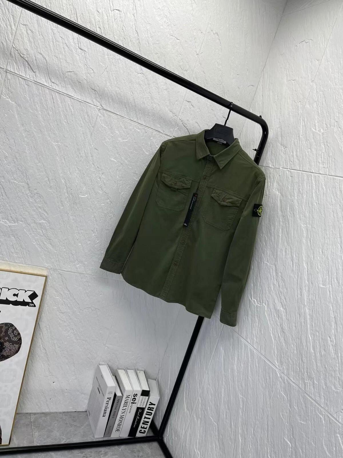 Stone Island Vintage Cotton Shirt Jacket With Pockets Three Colors Stone Island Vintage Cotton Shirt Jacket With Pockets Three Colors