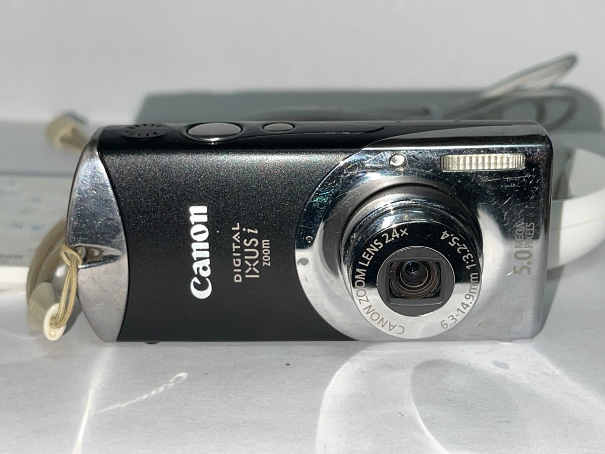 Canon IXUS i PC1144 5MP Digital Camera 24X Zoom Lens Black