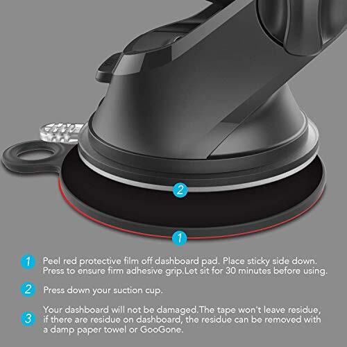 3 Pack Dashboard Pad Mounting Disk for Suction Cup Phone Mount Dash Cam Holder - Photo 8 sur 12