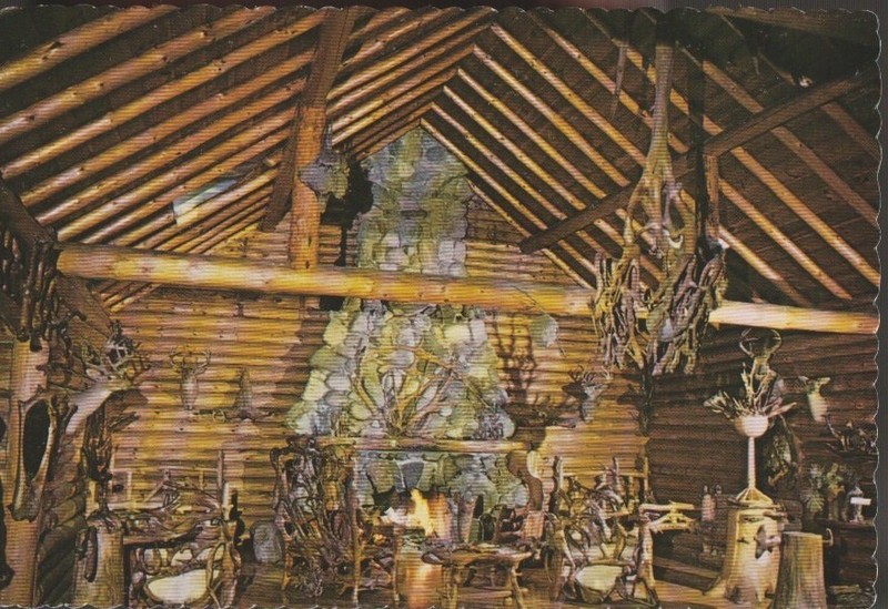 Vintage Unposted Postcard "Shrine of the Pines Baldwin, Michigan" Bud Overholser