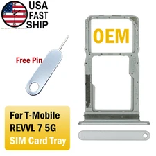 Original SIM Card Tray MicroSD Card Holder Slot For T-MOBILE REVVL 7 5G TMRV075G
