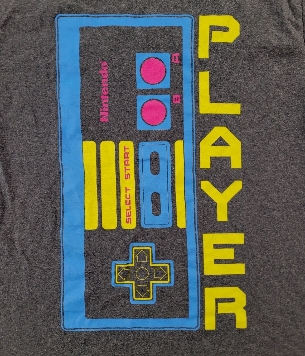 Nintendo Player Old School Controller Gray Graphi… - image 2