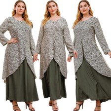 Dubai Turkish Women Floral Kaftan Muslim Long Dress Islamic Abaya Caftan Casual