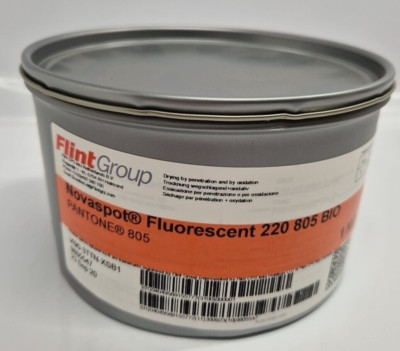 1 kg Dose Flint Group Novaspot Pantone 805 Druckfarbe Prozess fluoreszierend Neu