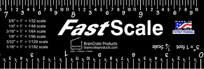 #ad GLR FastScale Architectural Scale Ruler Engineer Drafting model building Design $9.90