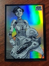 2022 Topps Chrome Star Wars Galaxy Torra Doza Base Sketch Variation #BV-97