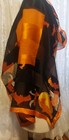 100% Silk Halloween Square ,Pumpkins, Ghosts, and Bats. Orange And Black — photo 4