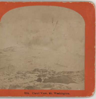 Cloud View Mount Washington White Mountains NH Kilburn Stereoview c1875