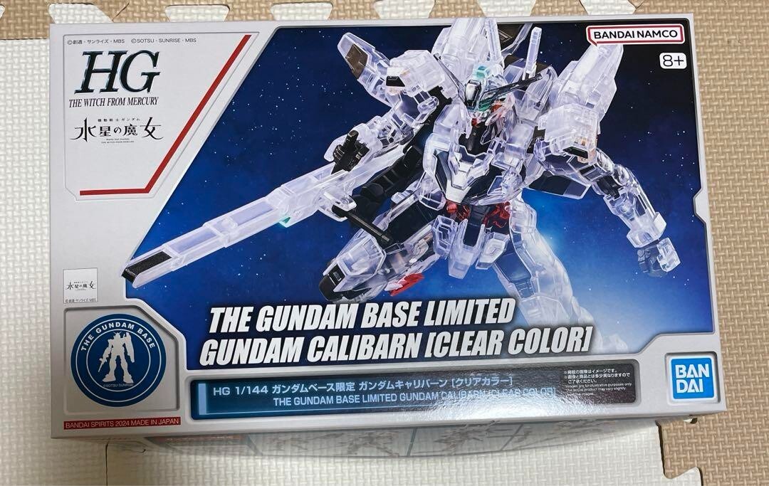HG 1/144 Gundam Calibarn Clear Color Gundam Base Limited Model Kit