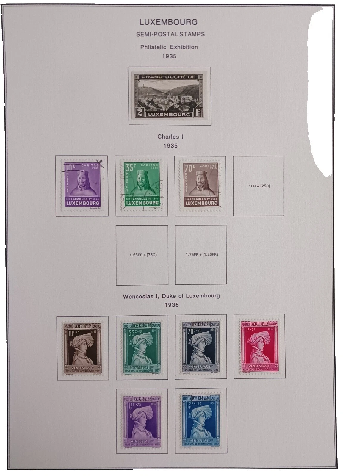 Historical Events Multi-Color Luxembourg Stamps
