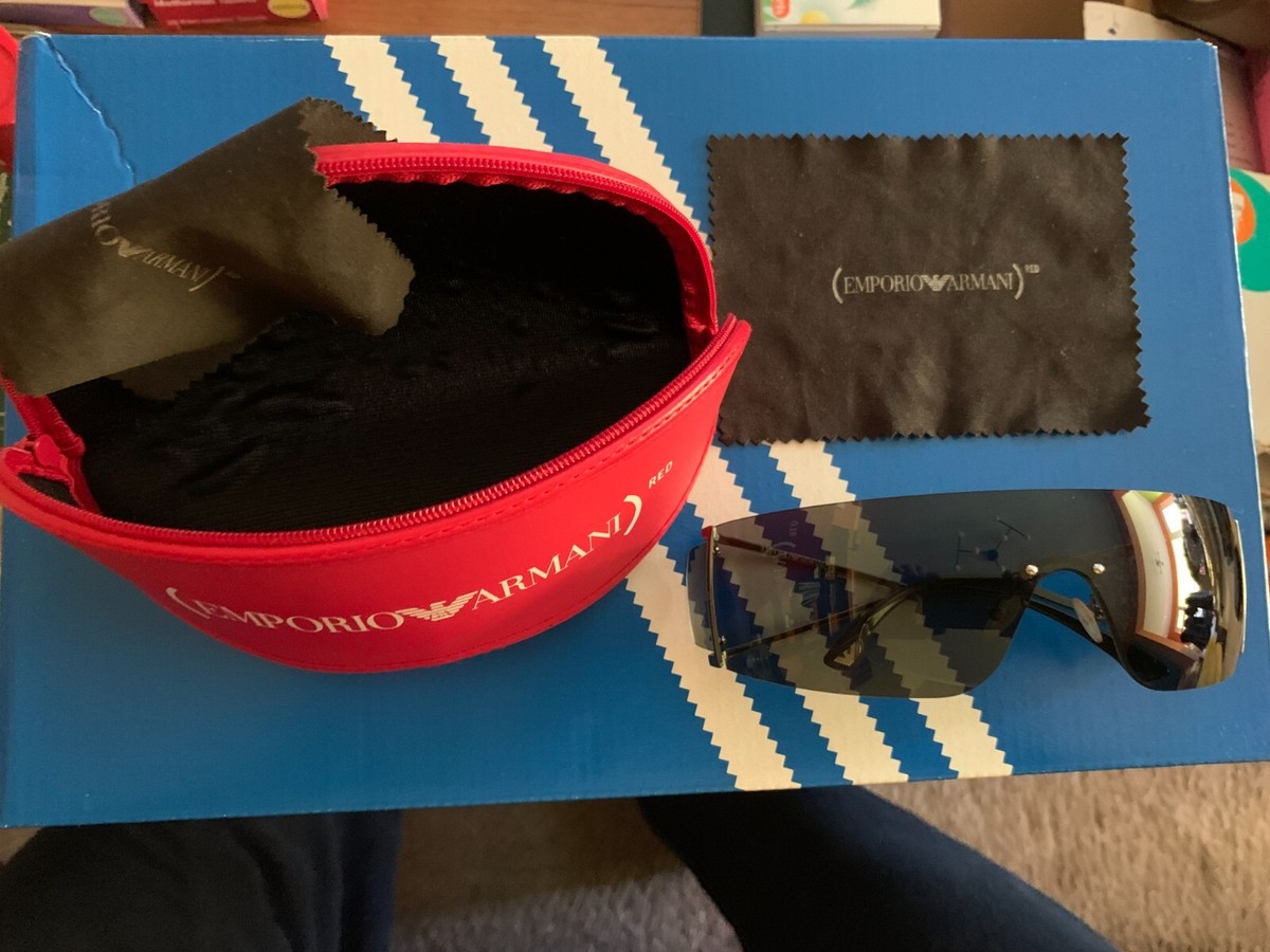 emporio armani Red Designer Sunglasses as worn by Bono U2 emporio armani Red Designer Sunglasses as worn by Bono U2