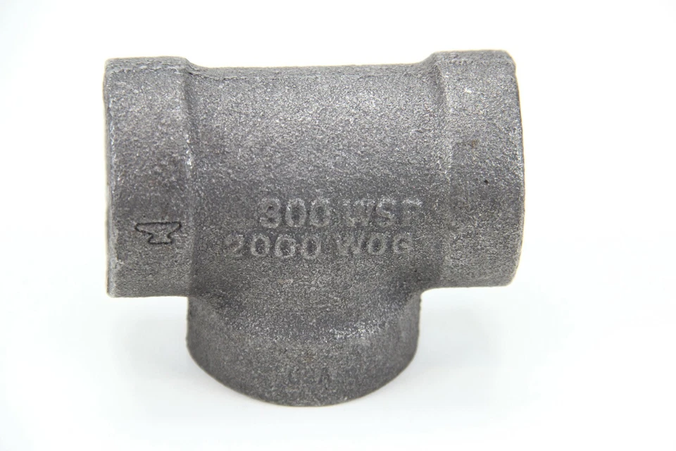 NOS ANVIL 1" FNPT MALLEABLE IRON TEE 300 WSP 2000 WOG - Image 2 of 4